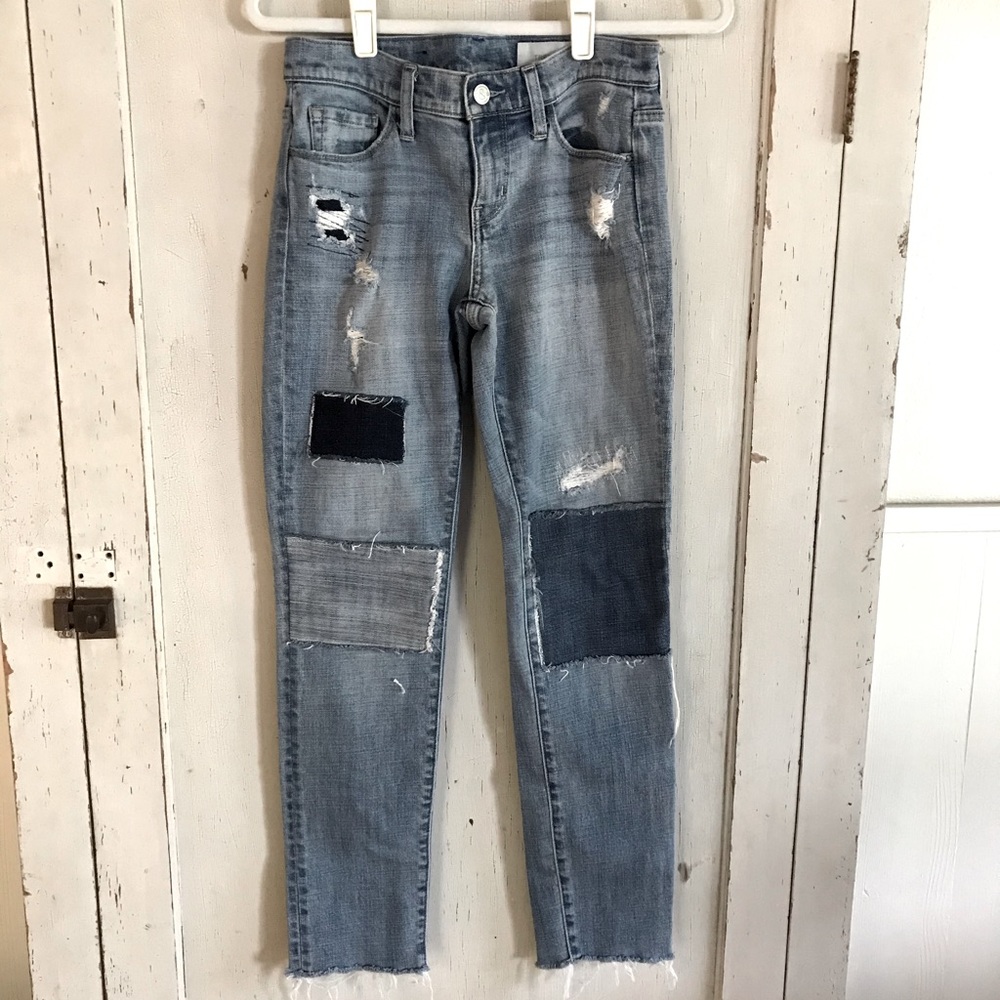 Treasure & Bond Distressed Patchwork Boyfriend Je… - image 1